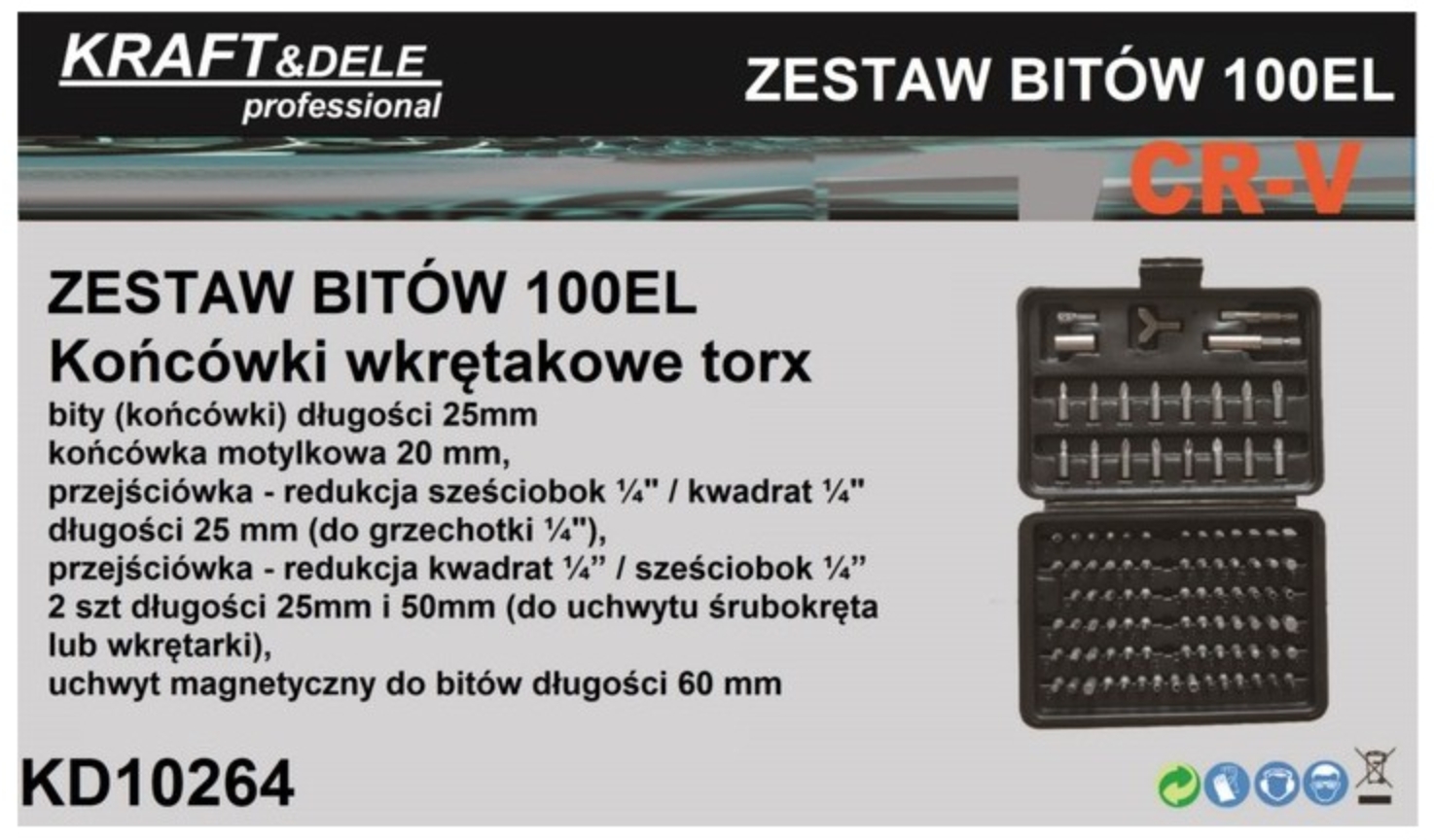 Sada bitů - torx KD10264 100 ks