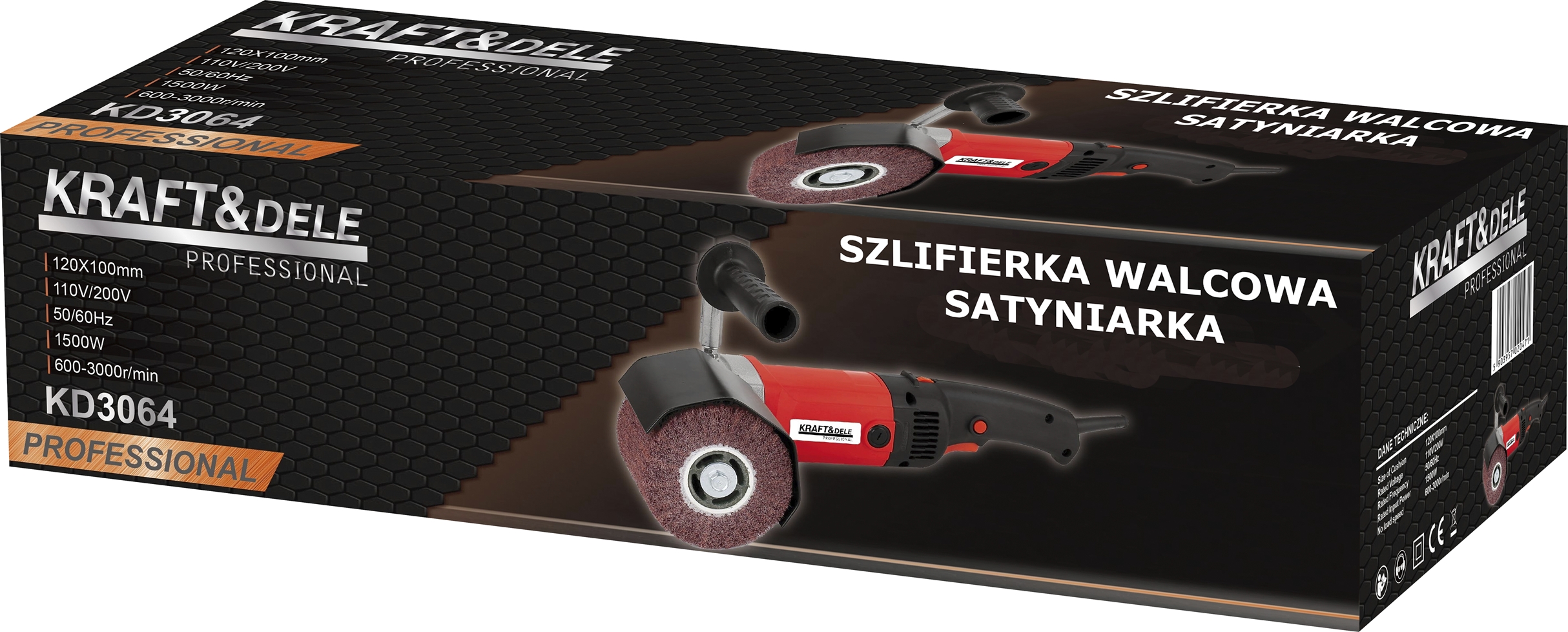 Válcová bruska / satinýrka 1500W KD3064