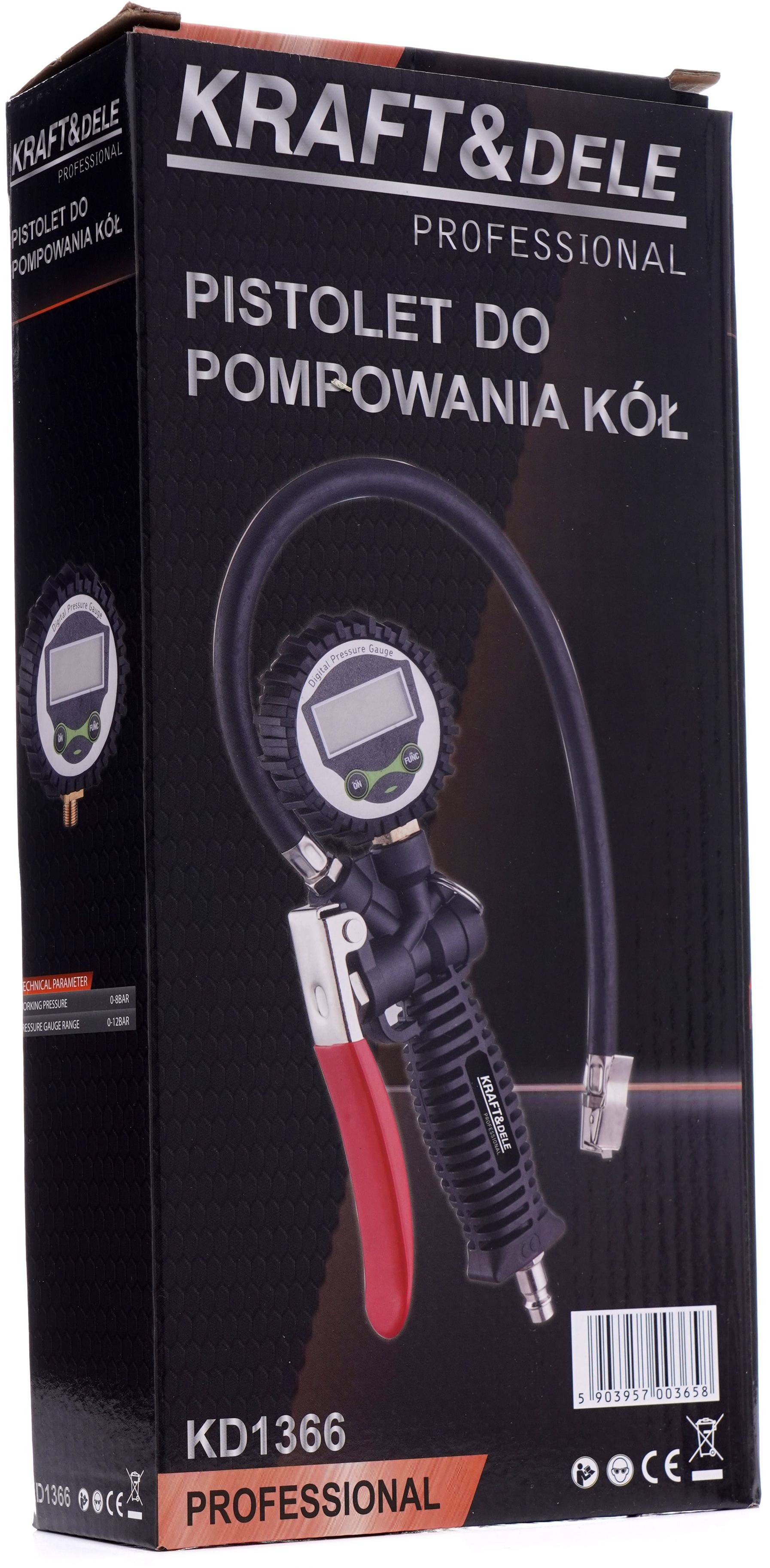 Pistole na huštění s LCD manometrem KD1366