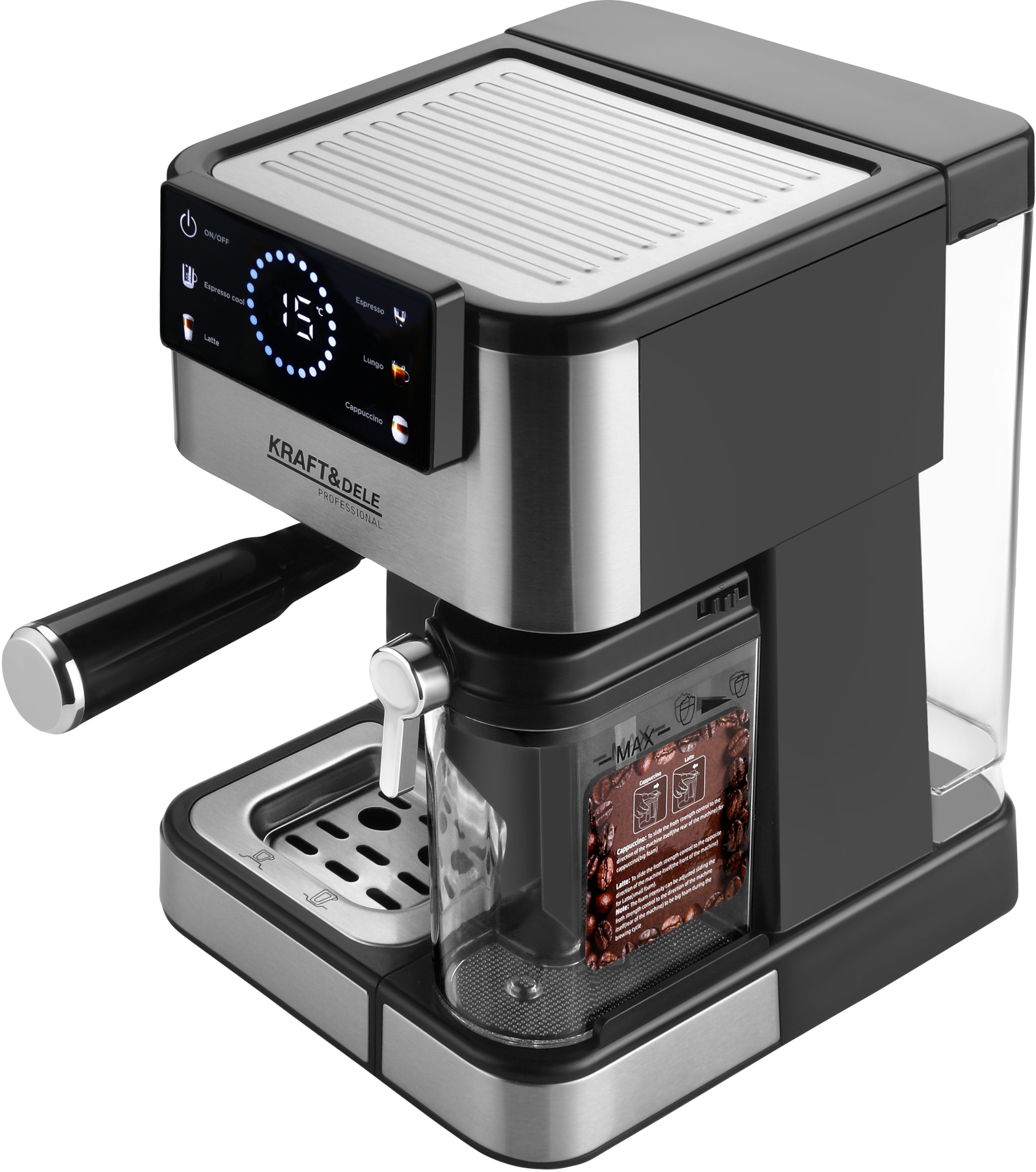 Tlakový kávovar 1500W 20 bar LCD KD4292
