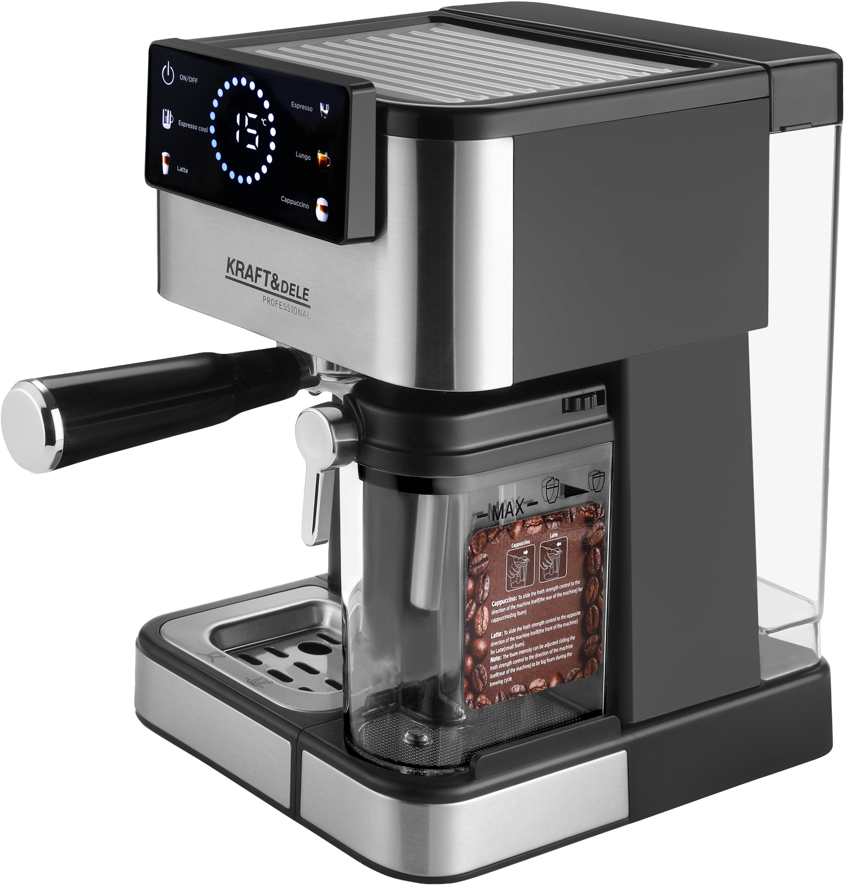 Tlakový kávovar 1500W 20 bar LCD KD4292