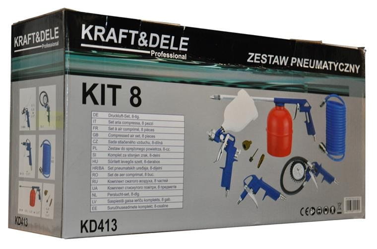 Pneumatická sada 8 dílů KD413
