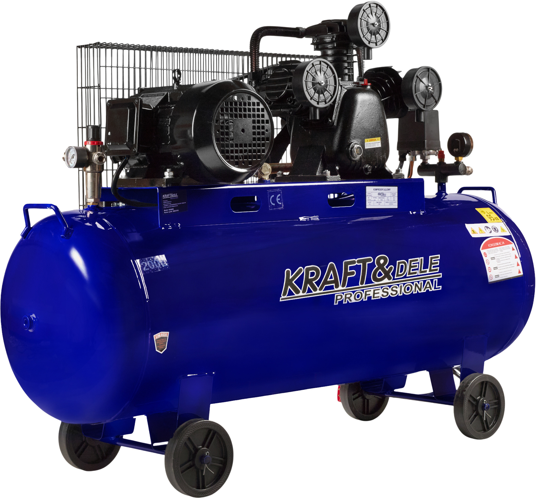OLEJOVÝ KOMPRESOR 200L 4100W 650L/min KD4059