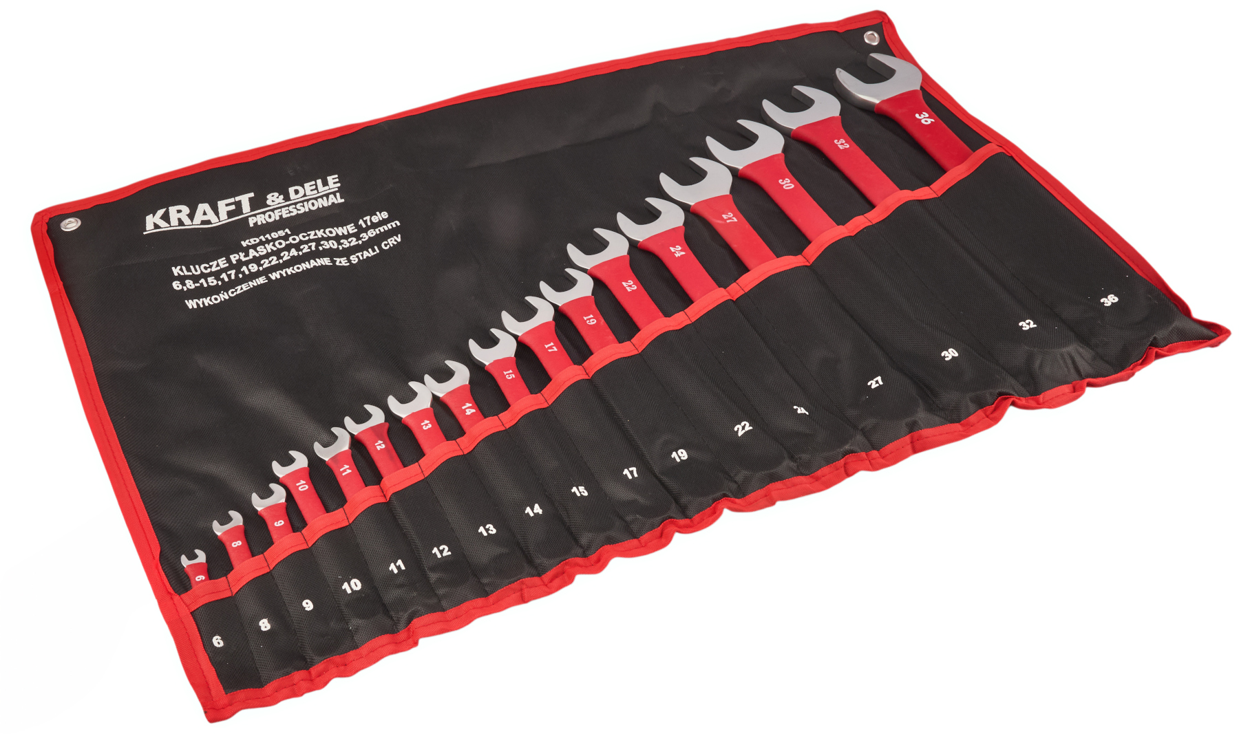 Očkoploché klíče 17ks CRV 6-36mm KD11051