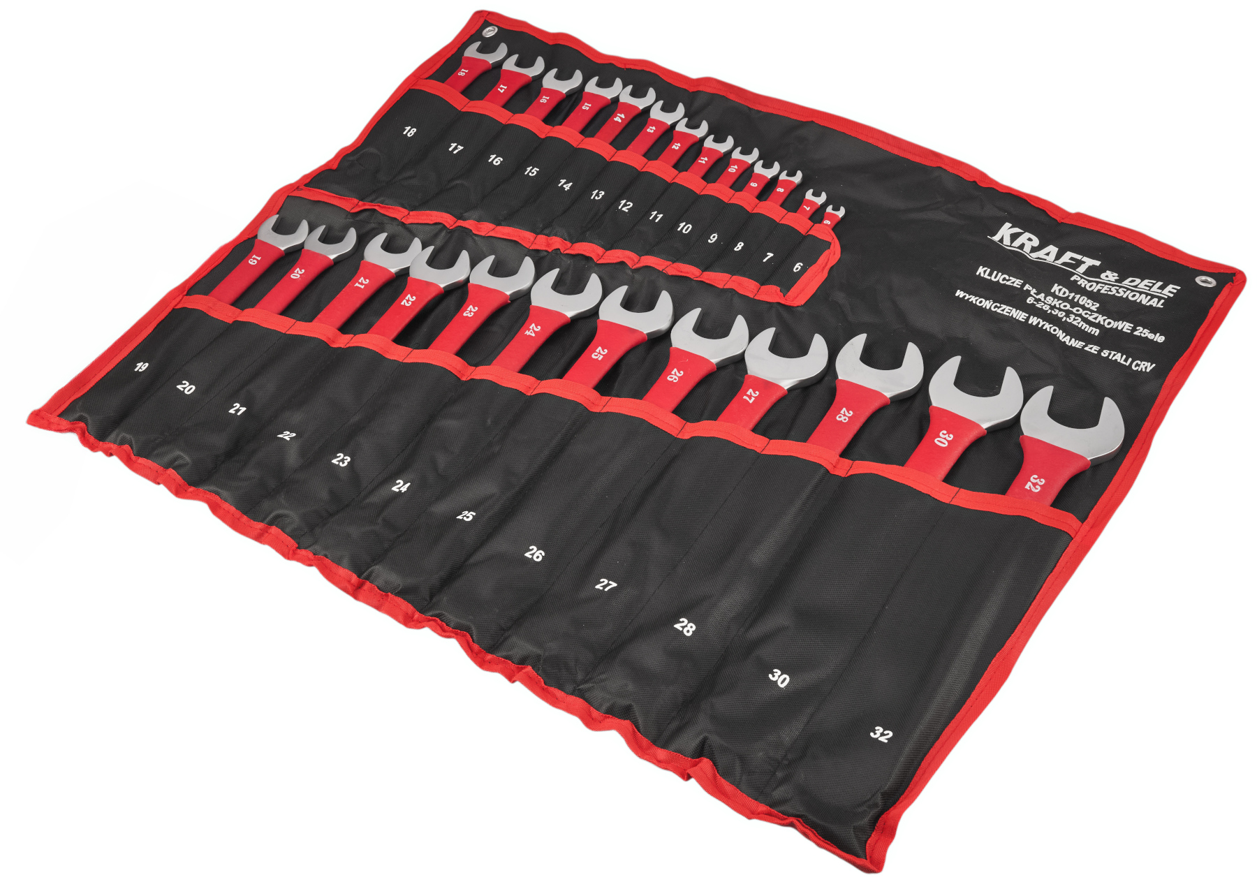 Očkoploché klíče 25ks 6-32mm CRV KD11052