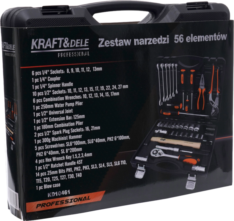 SADA NÁŘADÍ 56 ks KD10461