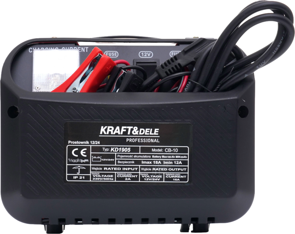 Usměrňovač do auta 12V 24V 10A 60Ah KD1905