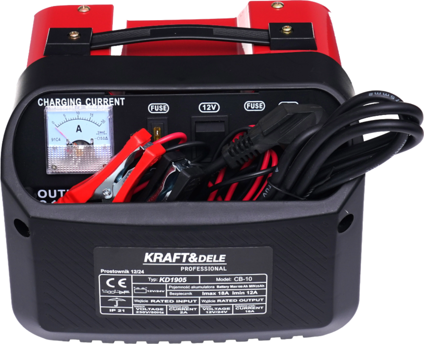 Usměrňovač do auta 12V 24V 10A 60Ah KD1905