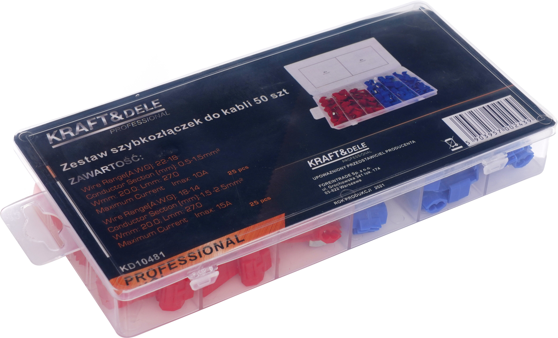 Sada rychlospojek pro kabely 50ks KD10481