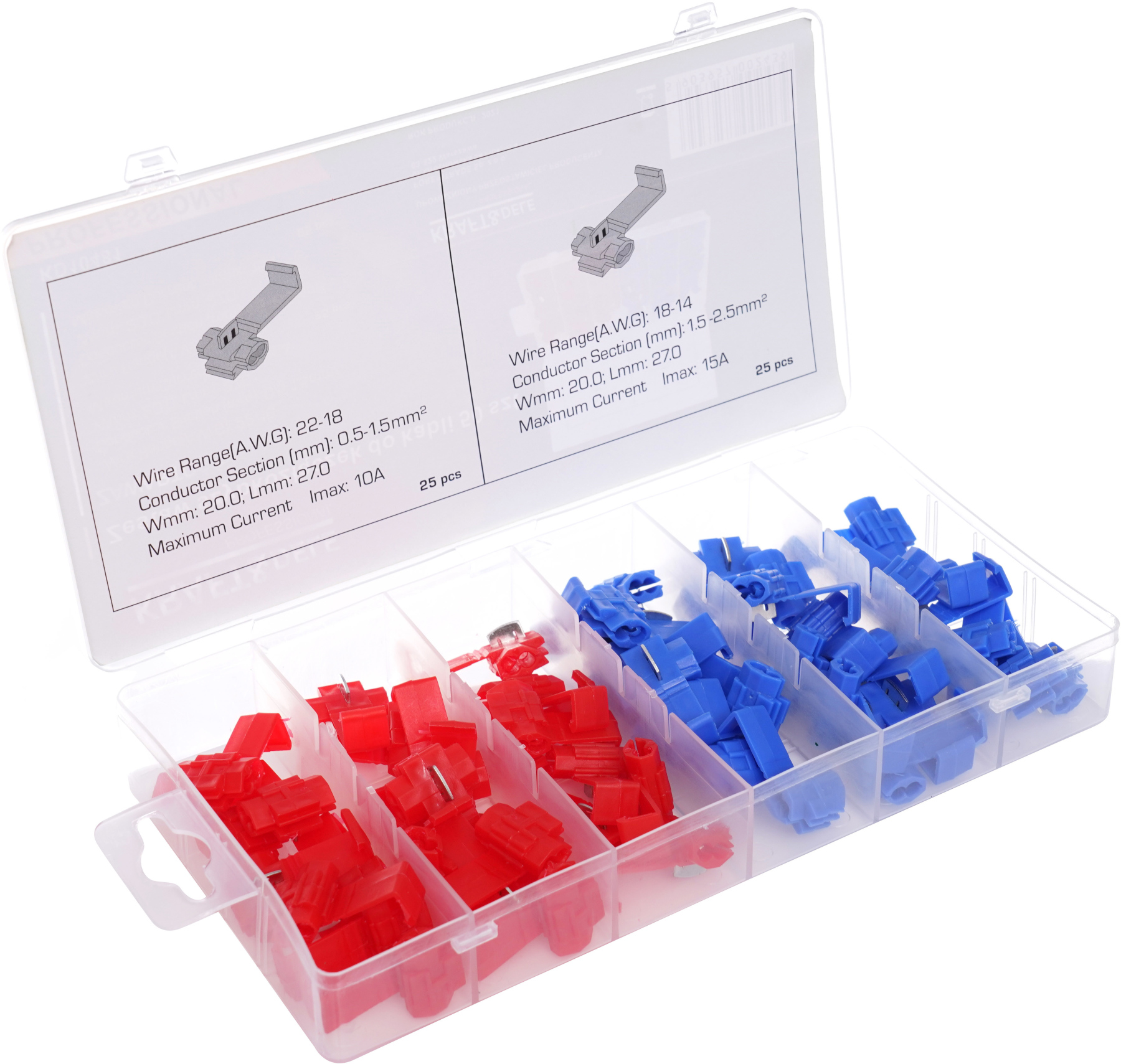 Sada rychlospojek pro kabely 50ks KD10481