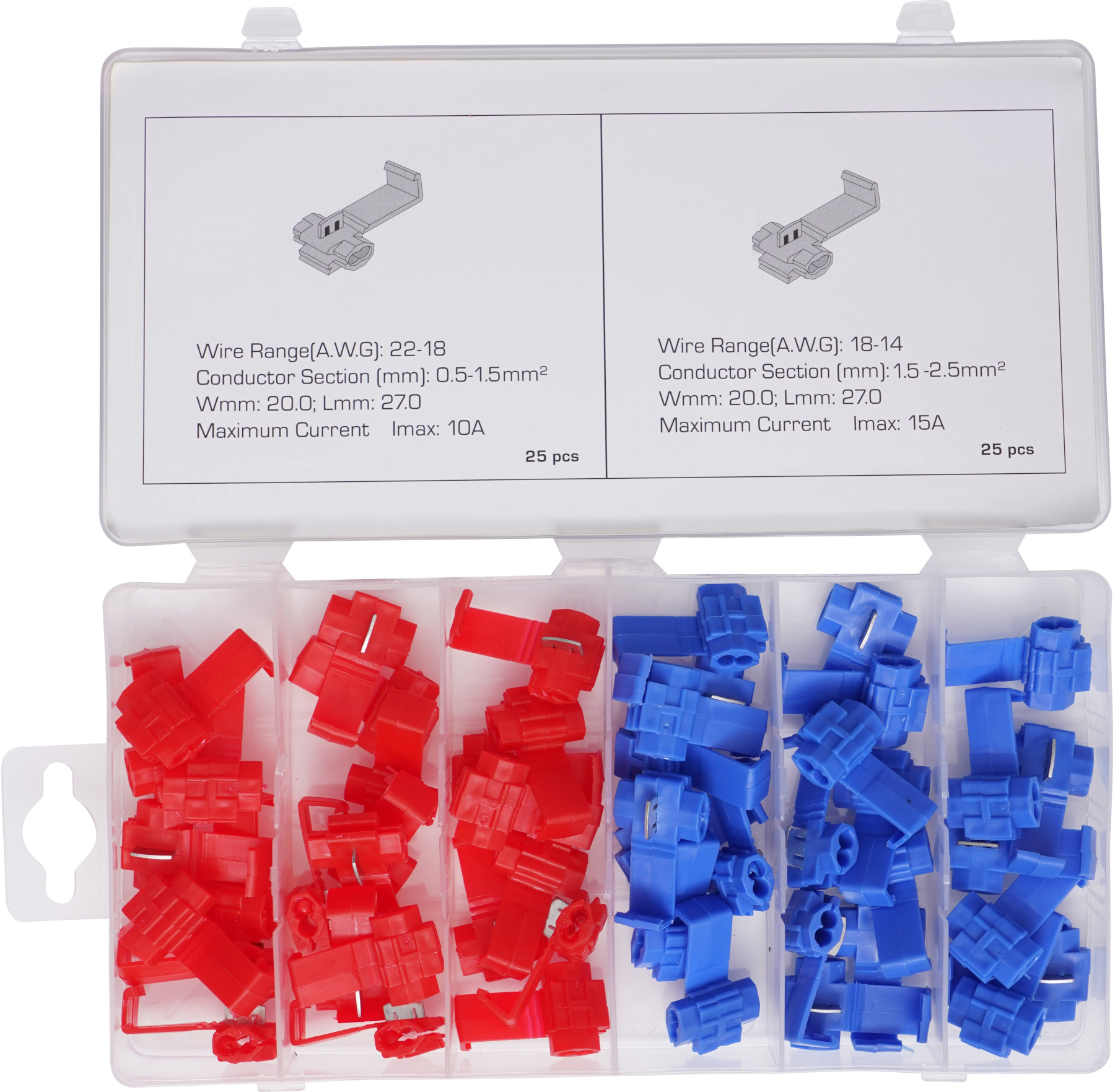 Sada rychlospojek pro kabely 50ks KD10481
