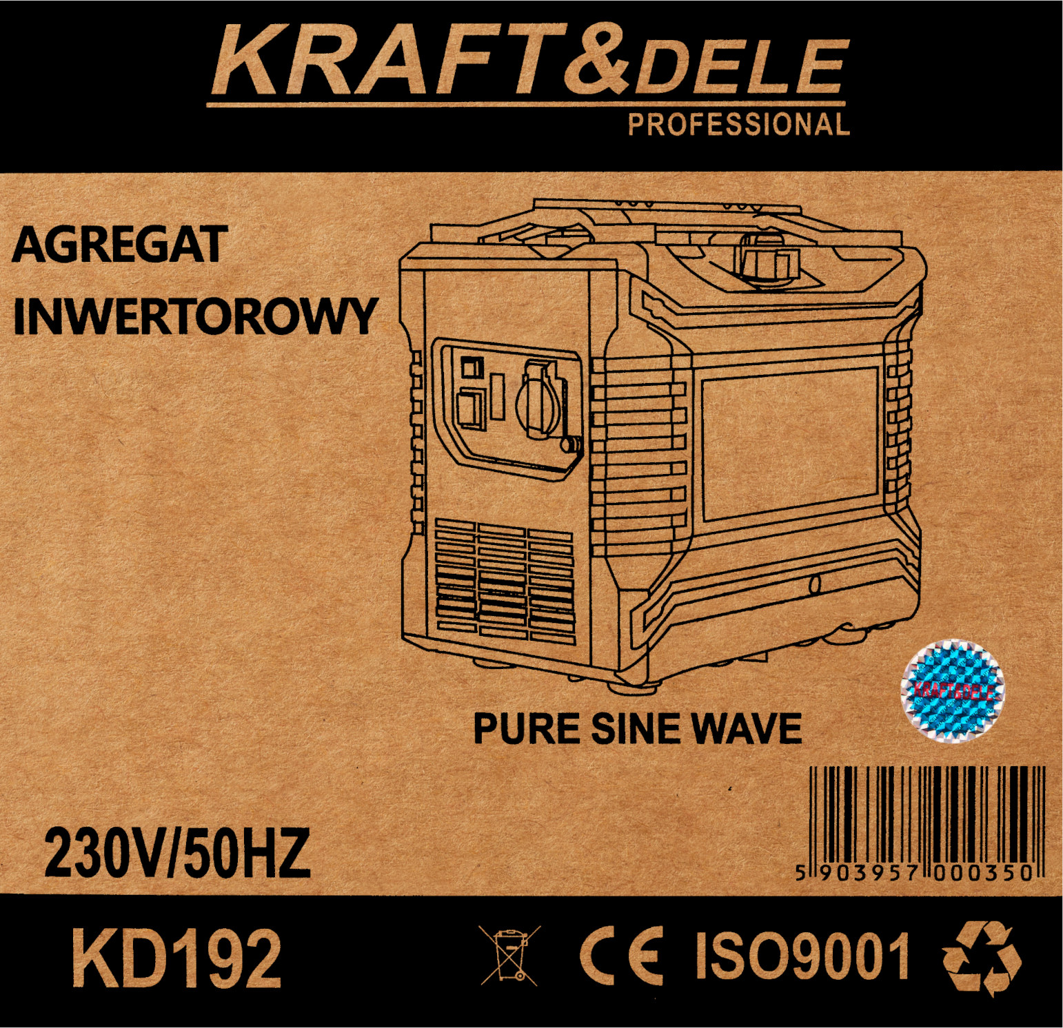 Invertorová elektrocentrála 1500W KD192