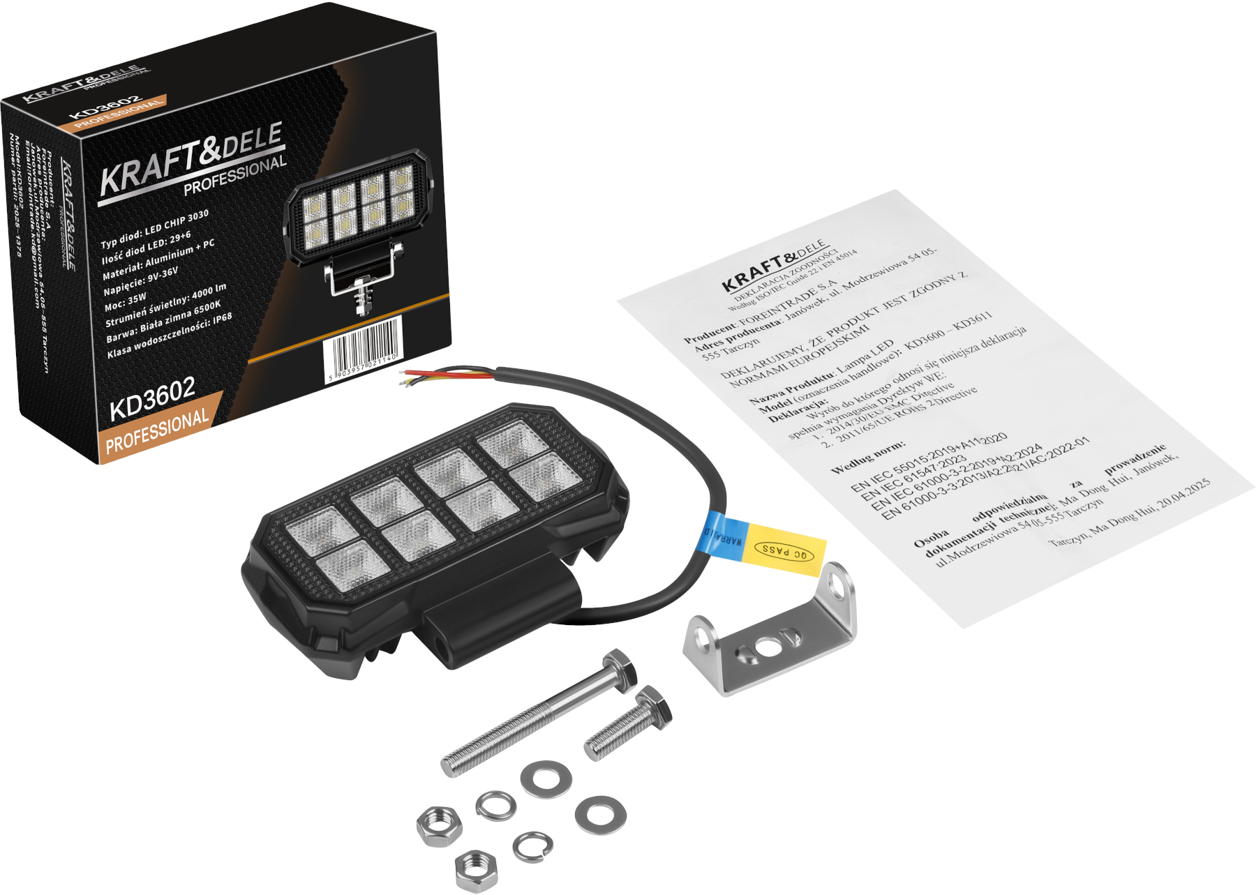 Pracovní lampa 35W 4000lm KD3602
