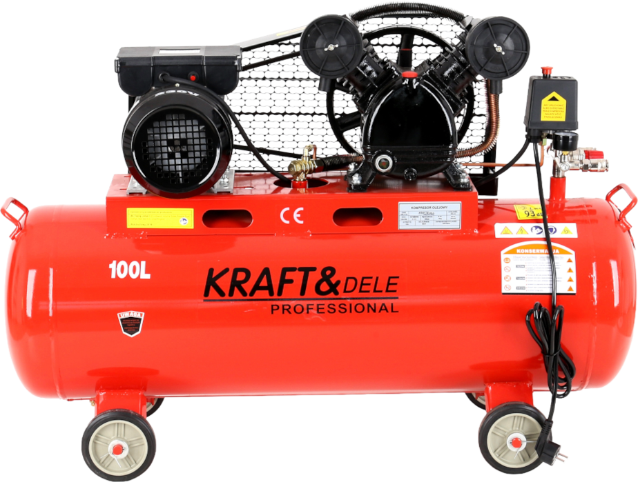 Olejový kompresor 100L 230V KD402