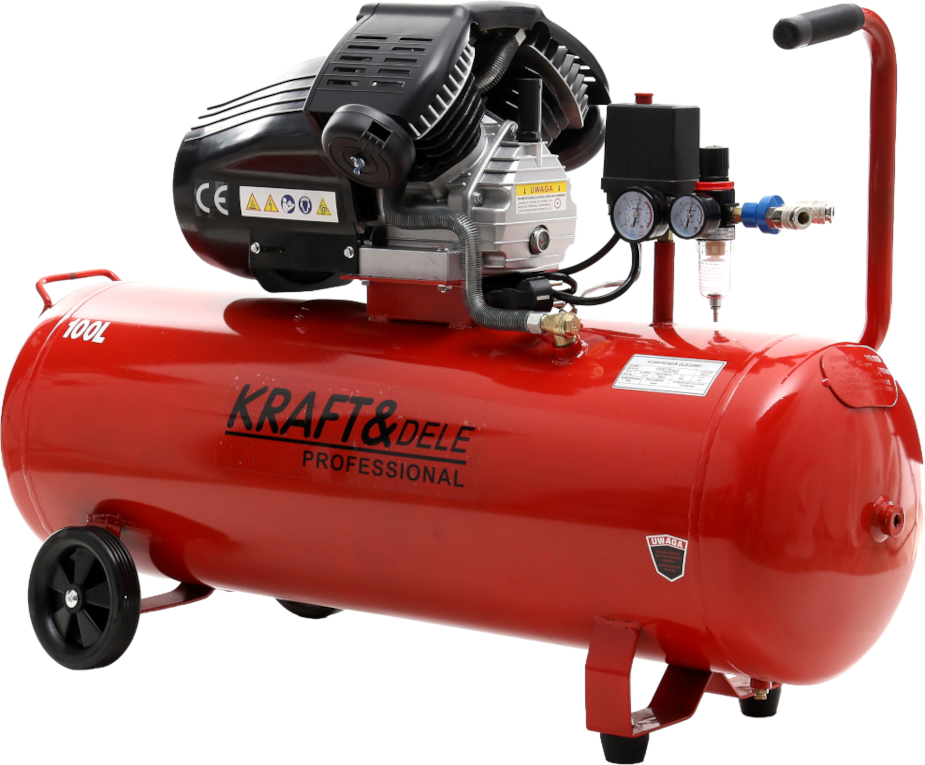 Olejový kompresor 100L 2 Písty KD1480 + Separátor