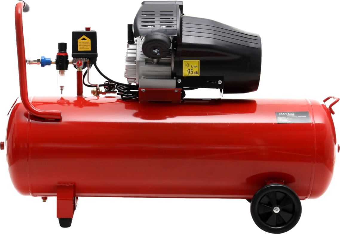 Olejový kompresor 100L 2 Písty KD1480 + Separátor