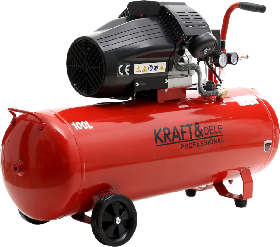 Olejový kompresor 100L 2 Písty KD1480 + Separátor