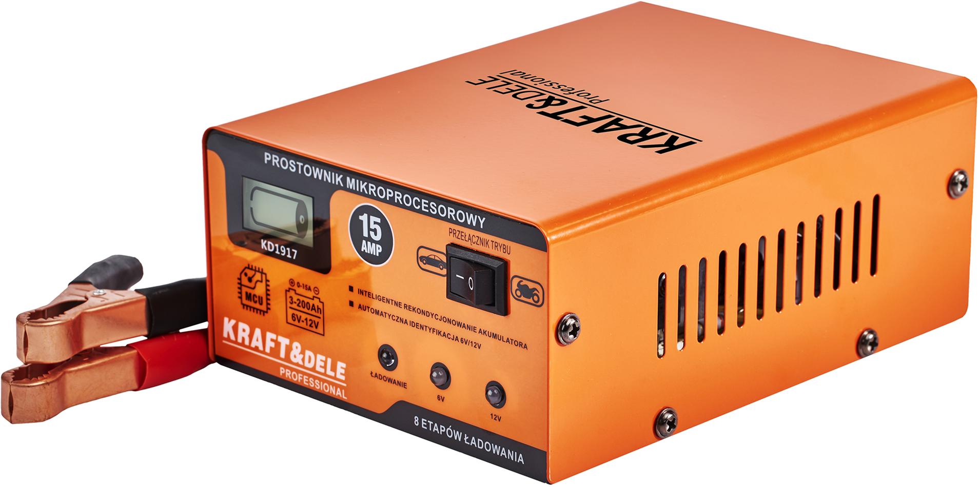 MIKROPROCESOROVÁ NABÍJEČKA 15AMP 6/12V KD1917