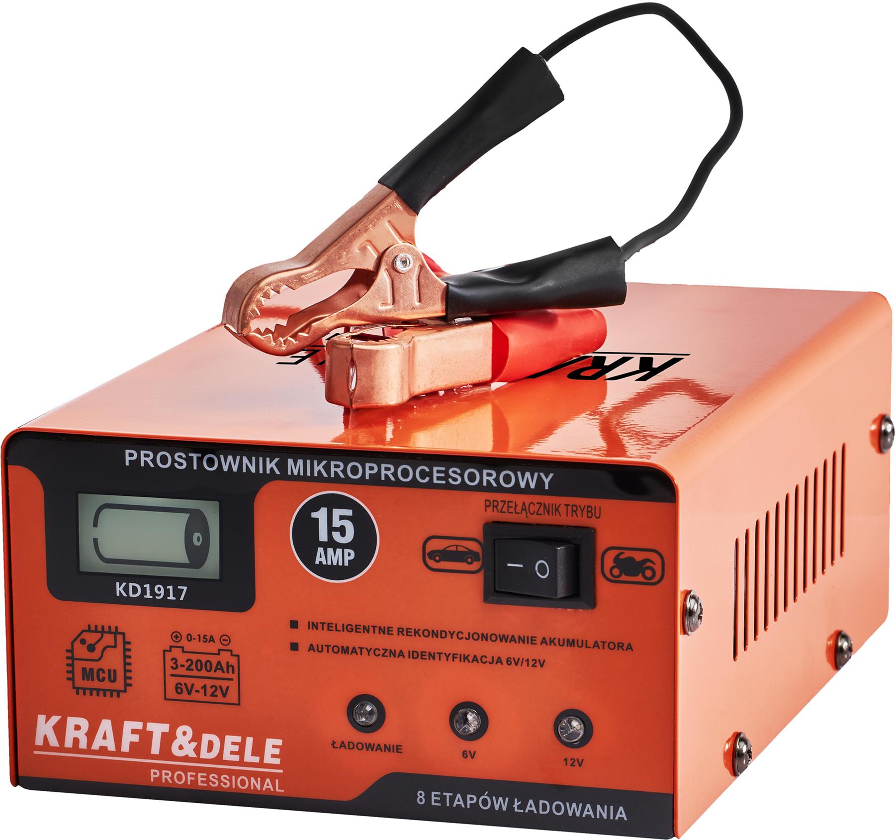 MIKROPROCESOROVÁ NABÍJEČKA 15AMP 6/12V KD1917