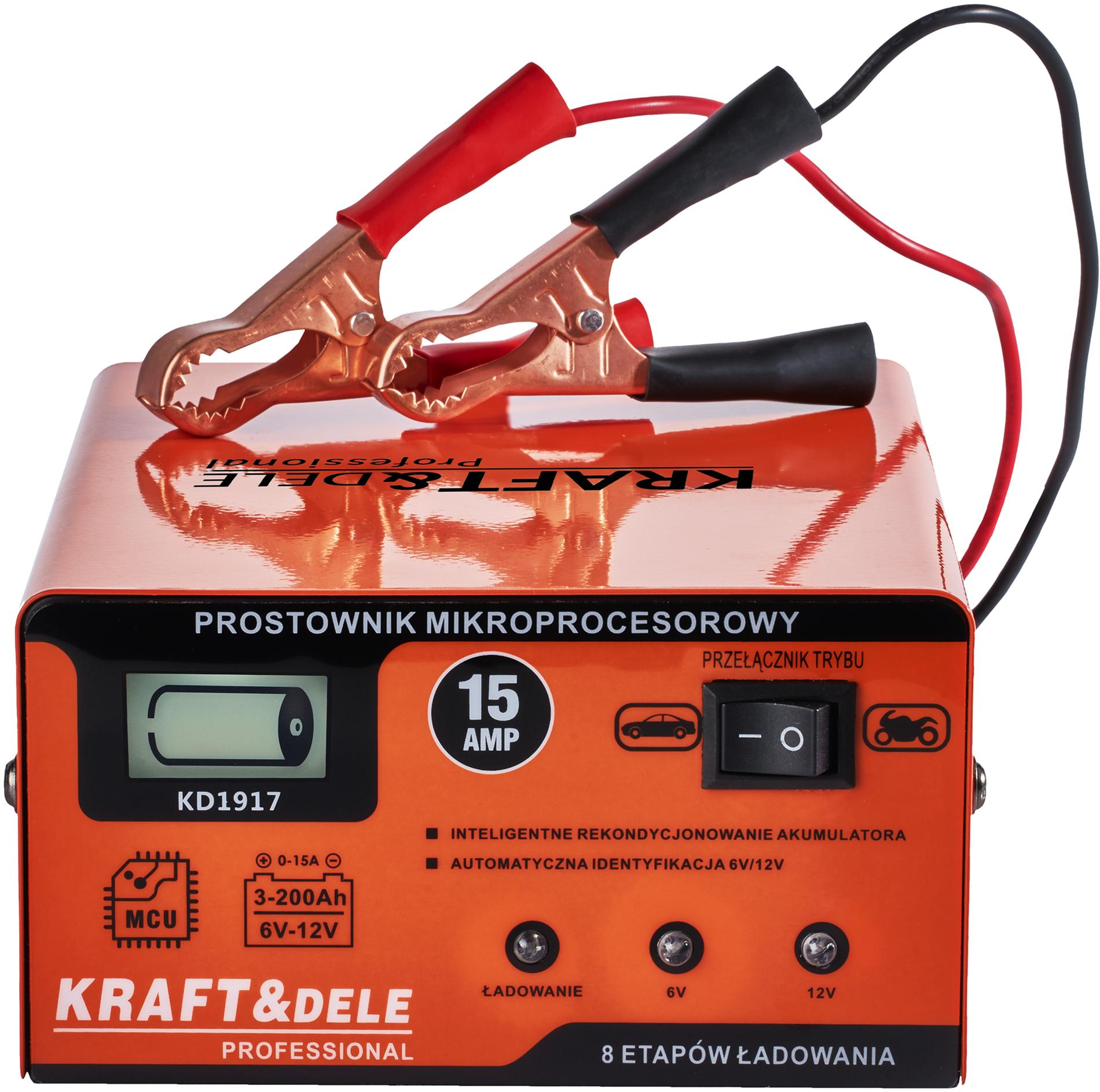 MIKROPROCESOROVÁ NABÍJEČKA 15AMP 6/12V KD1917