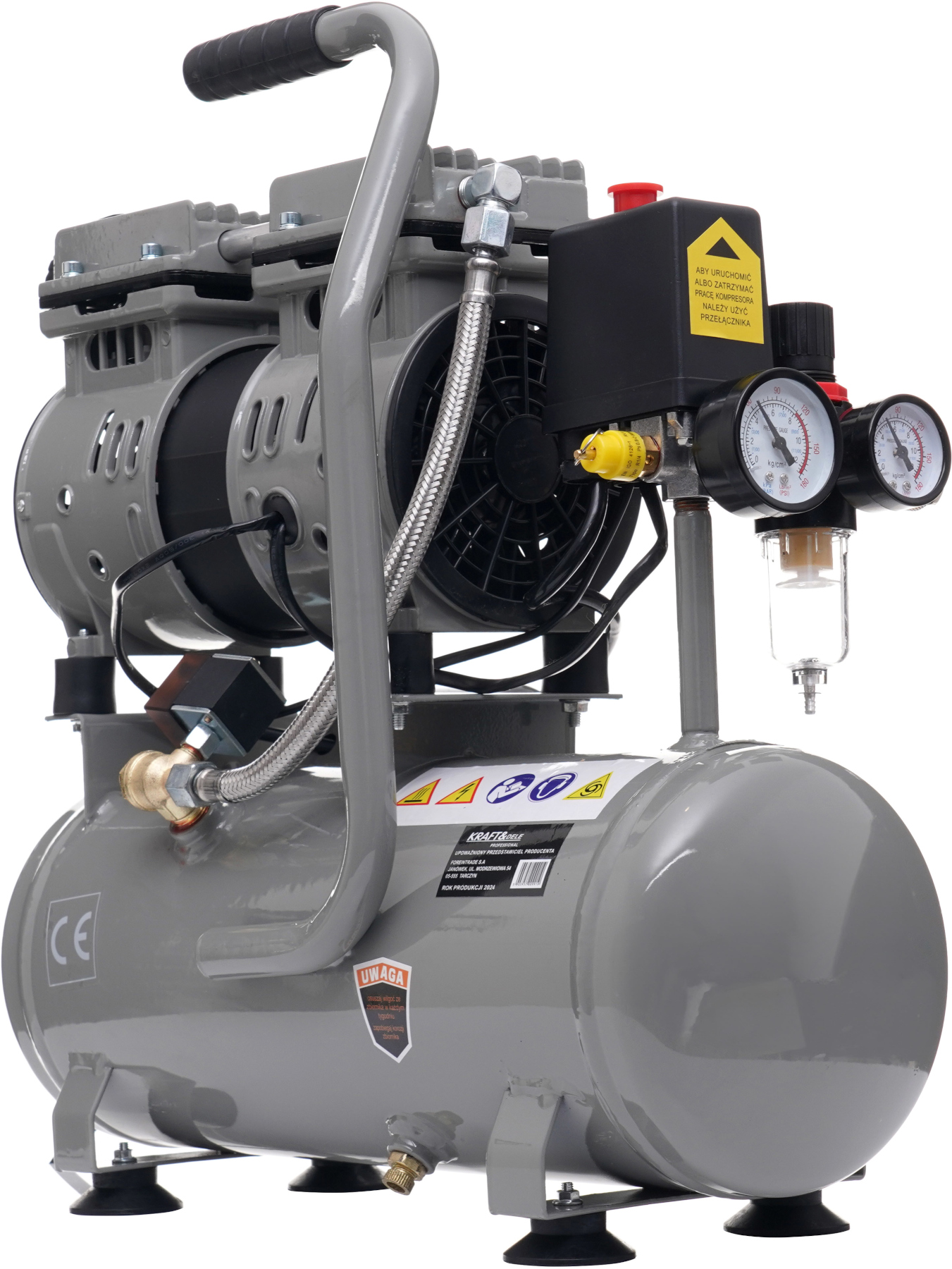 Bezoljový kompresor 9L 550W KD1384