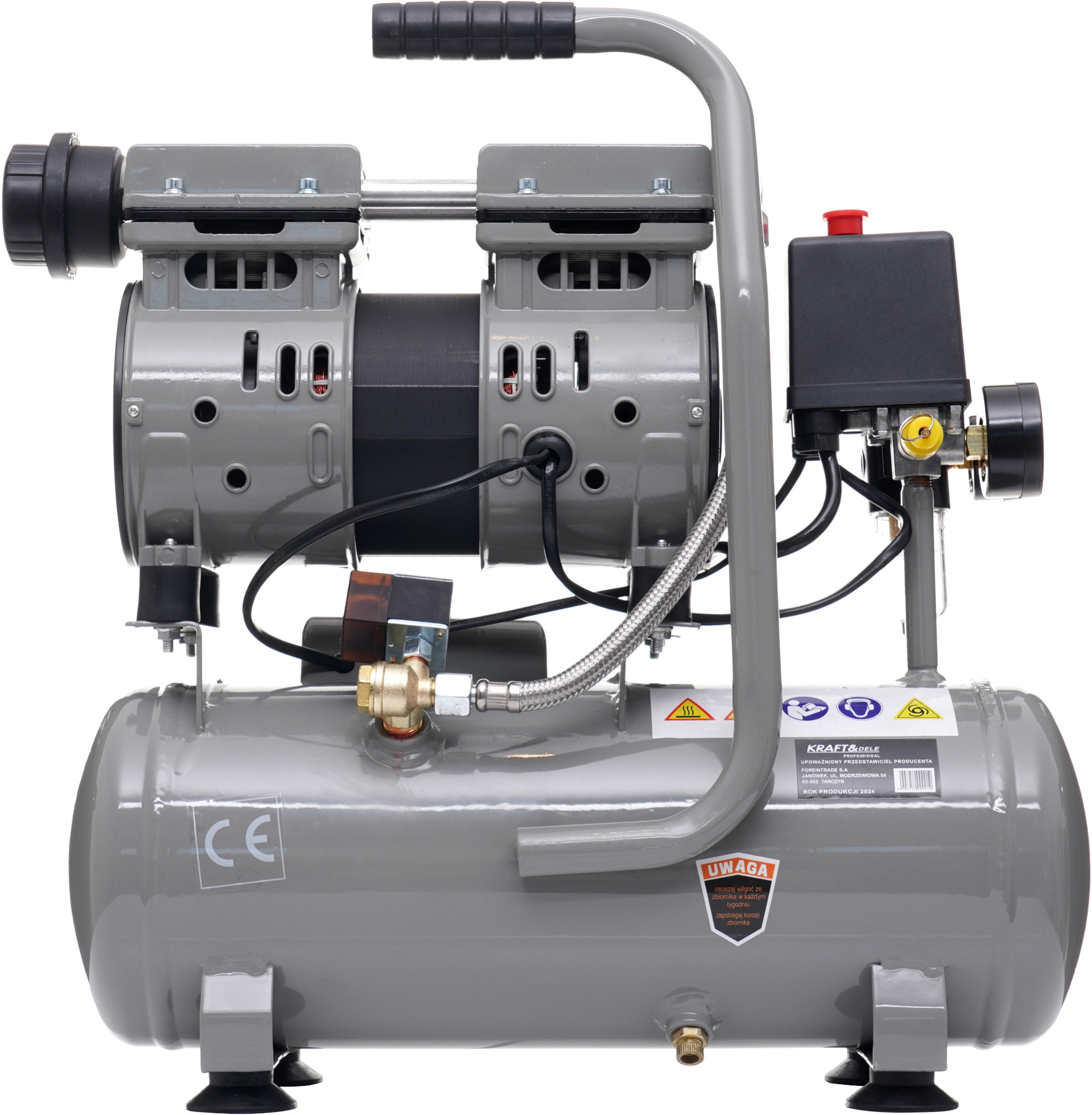 Bezoljový kompresor 9L 550W KD1384