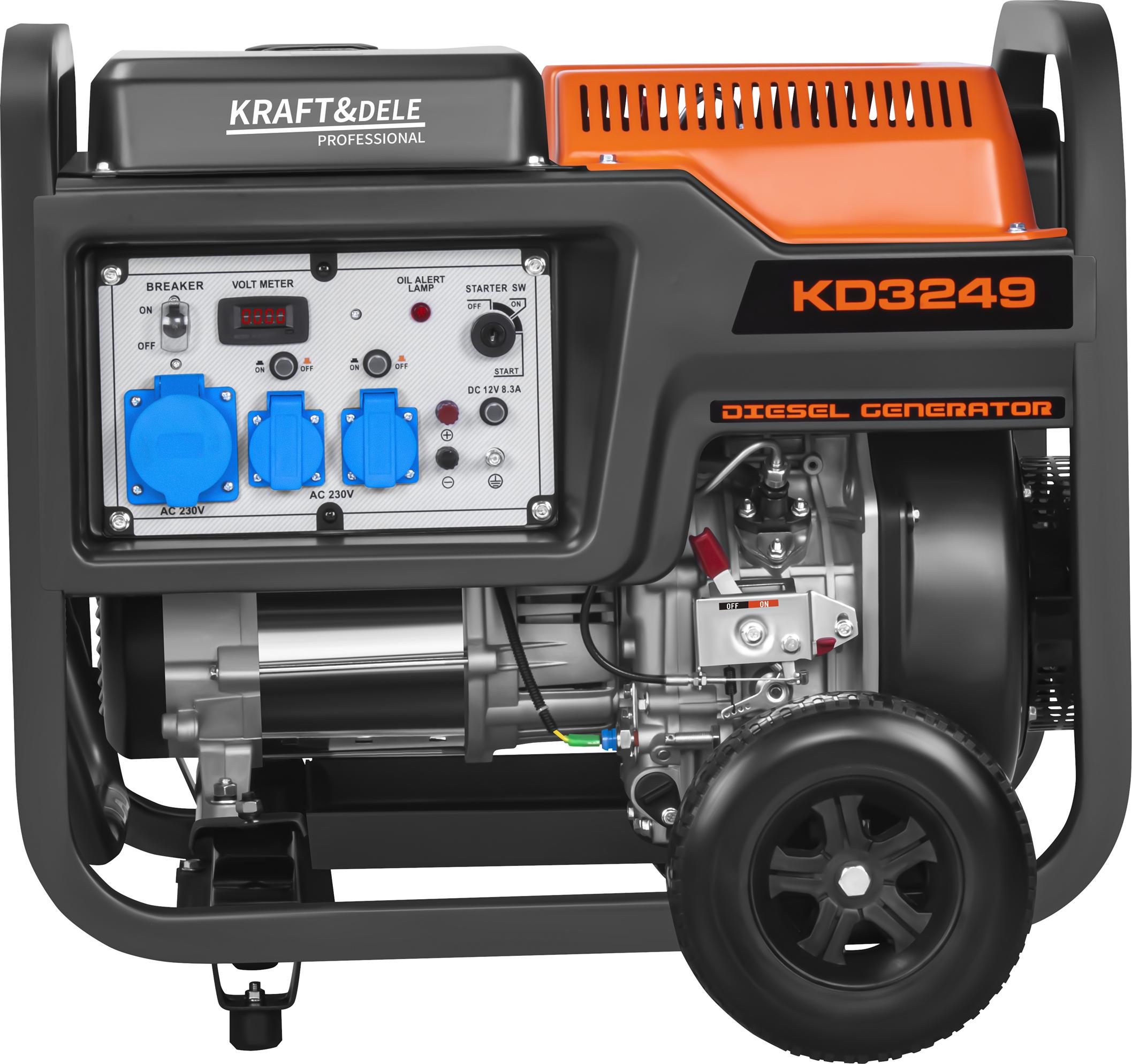 Elektrocentrála DIESEL 8/9kW 230V KD3249