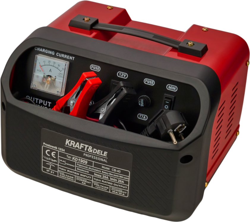 Automatický nabíječ 12 24V 40A 300Ah KD1909 5