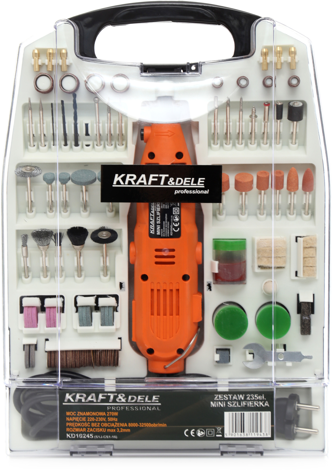 Mini bruska 270W KD10245 235elem.