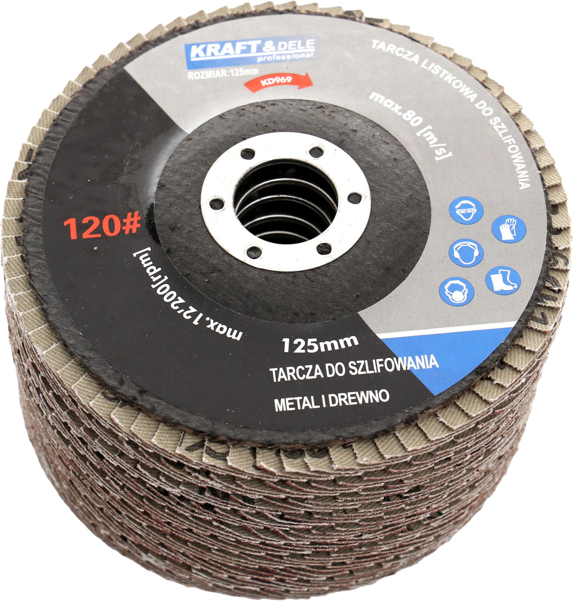 Sada lamelových kotoučů 125mm P120 KD969