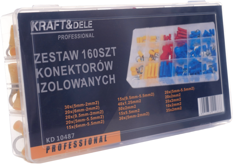 Sada izolovaných konektorů 160ks KD10487