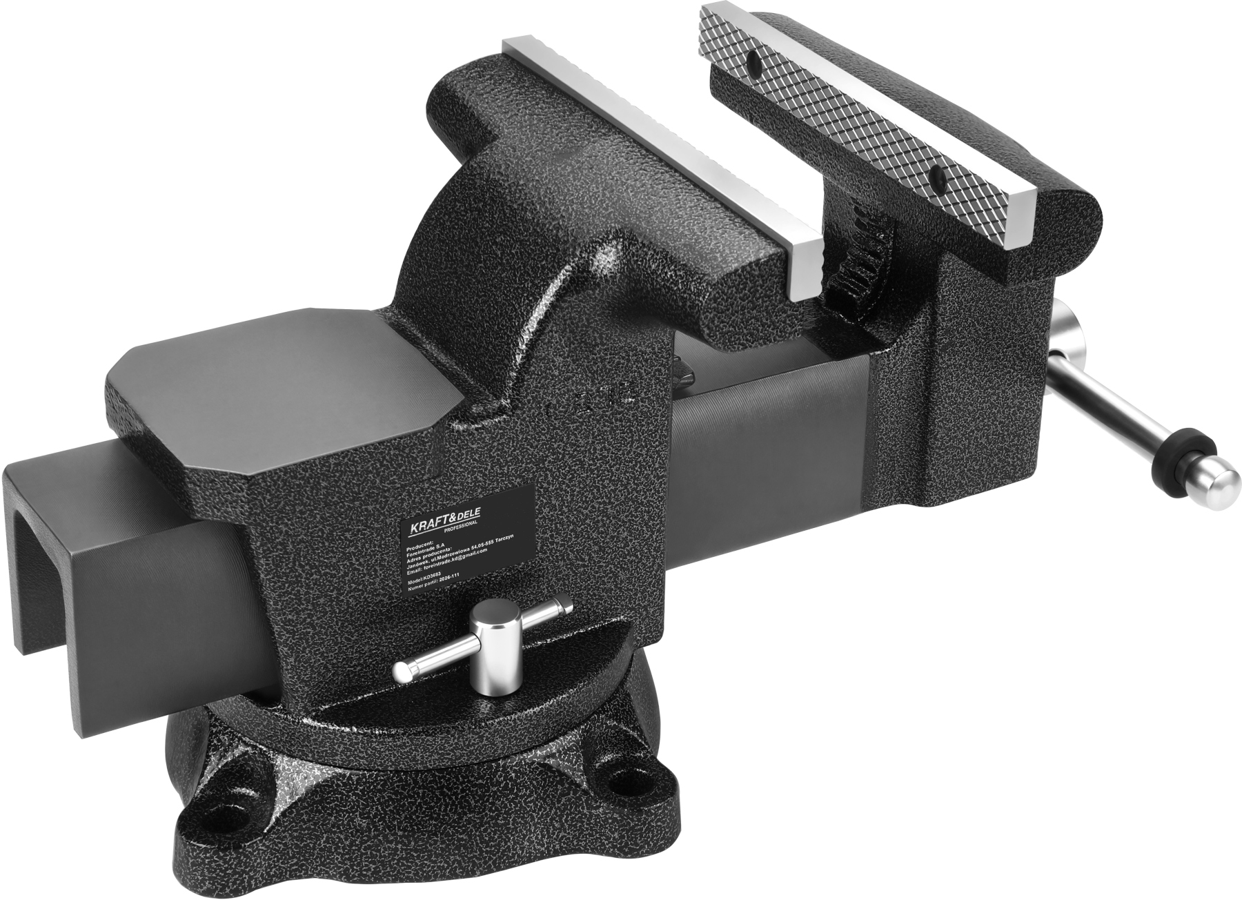 Otočný svěrák s kovadlinou 200mm KD3683