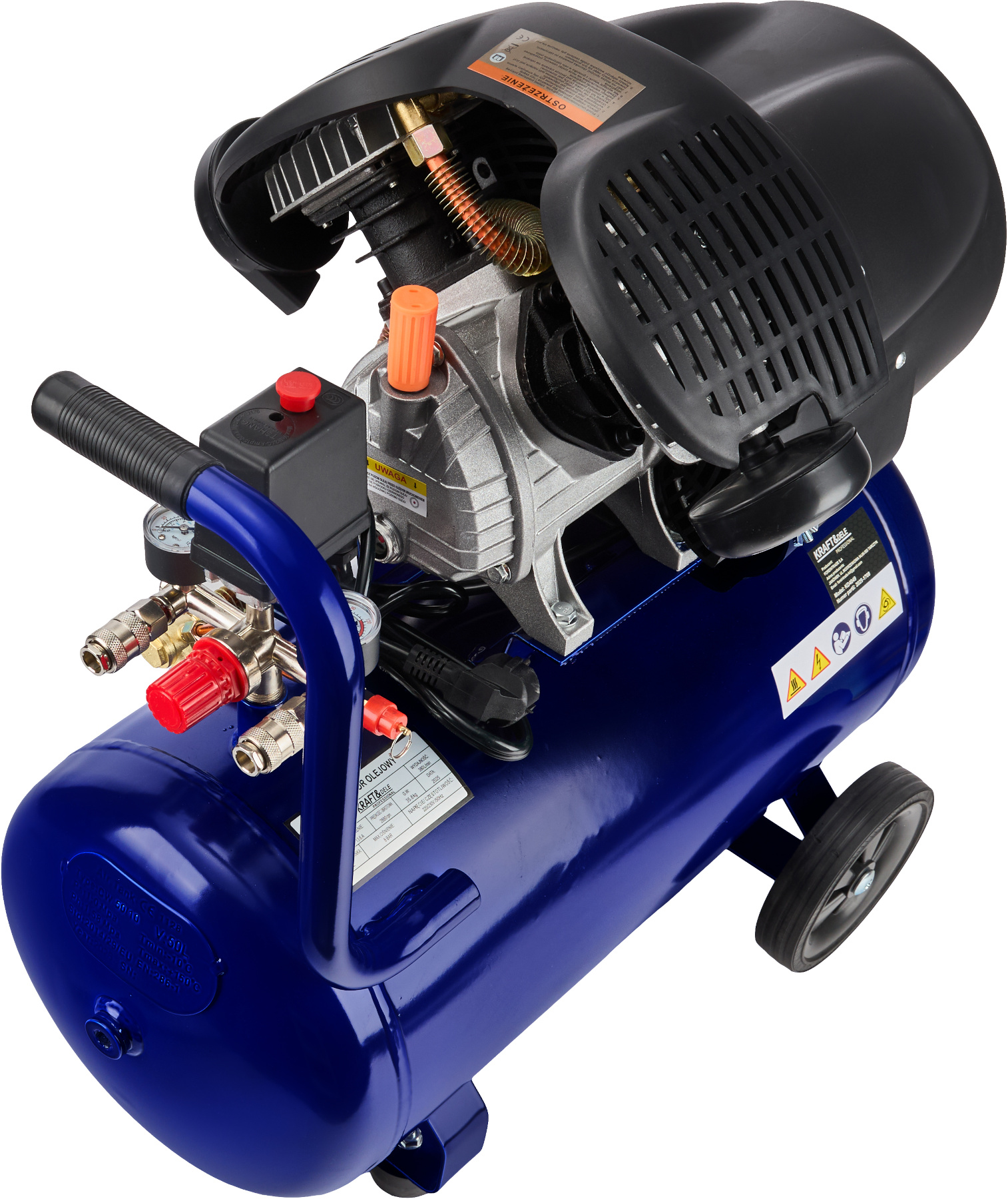 Olejový kompresor 50L 3,5kW 380L/min KD4049