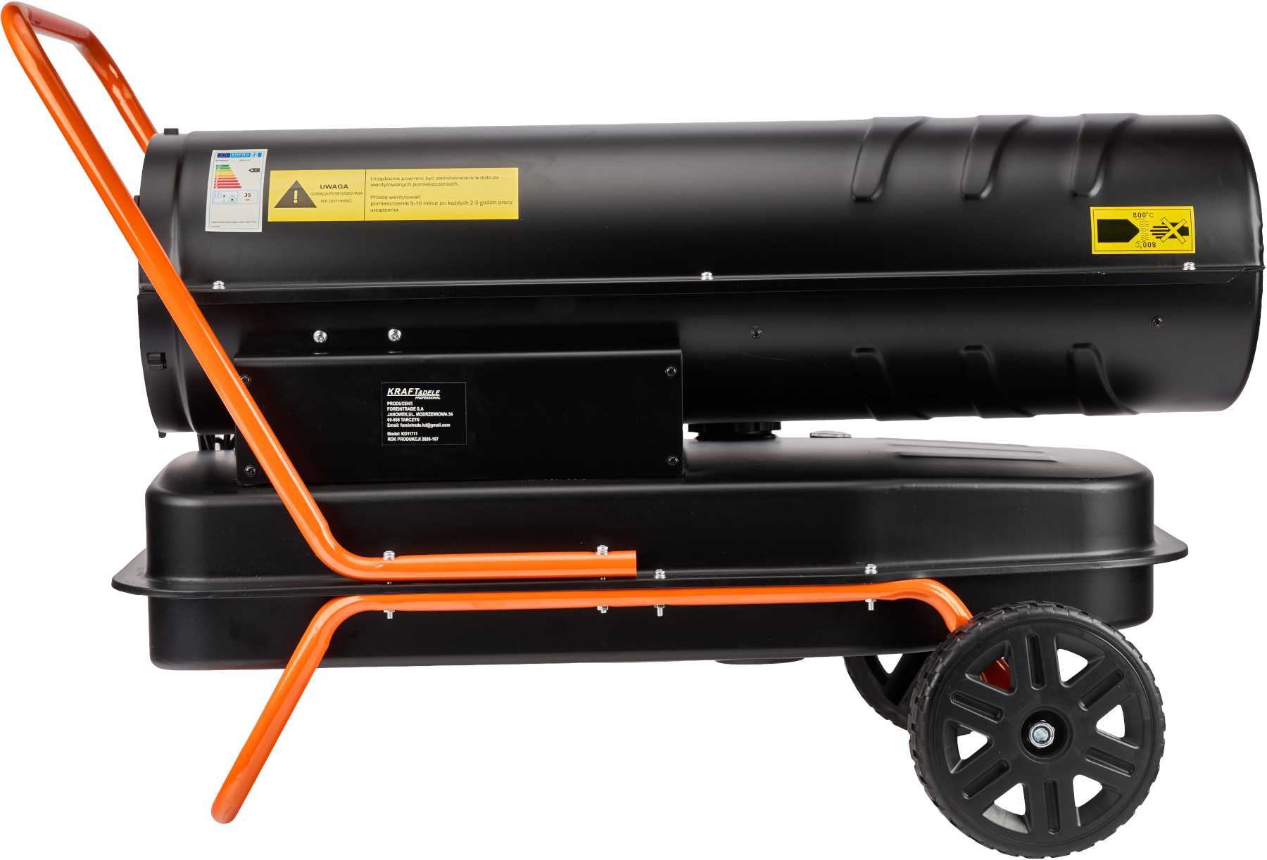 Olejový ohřívač 35kW termostat KD11711