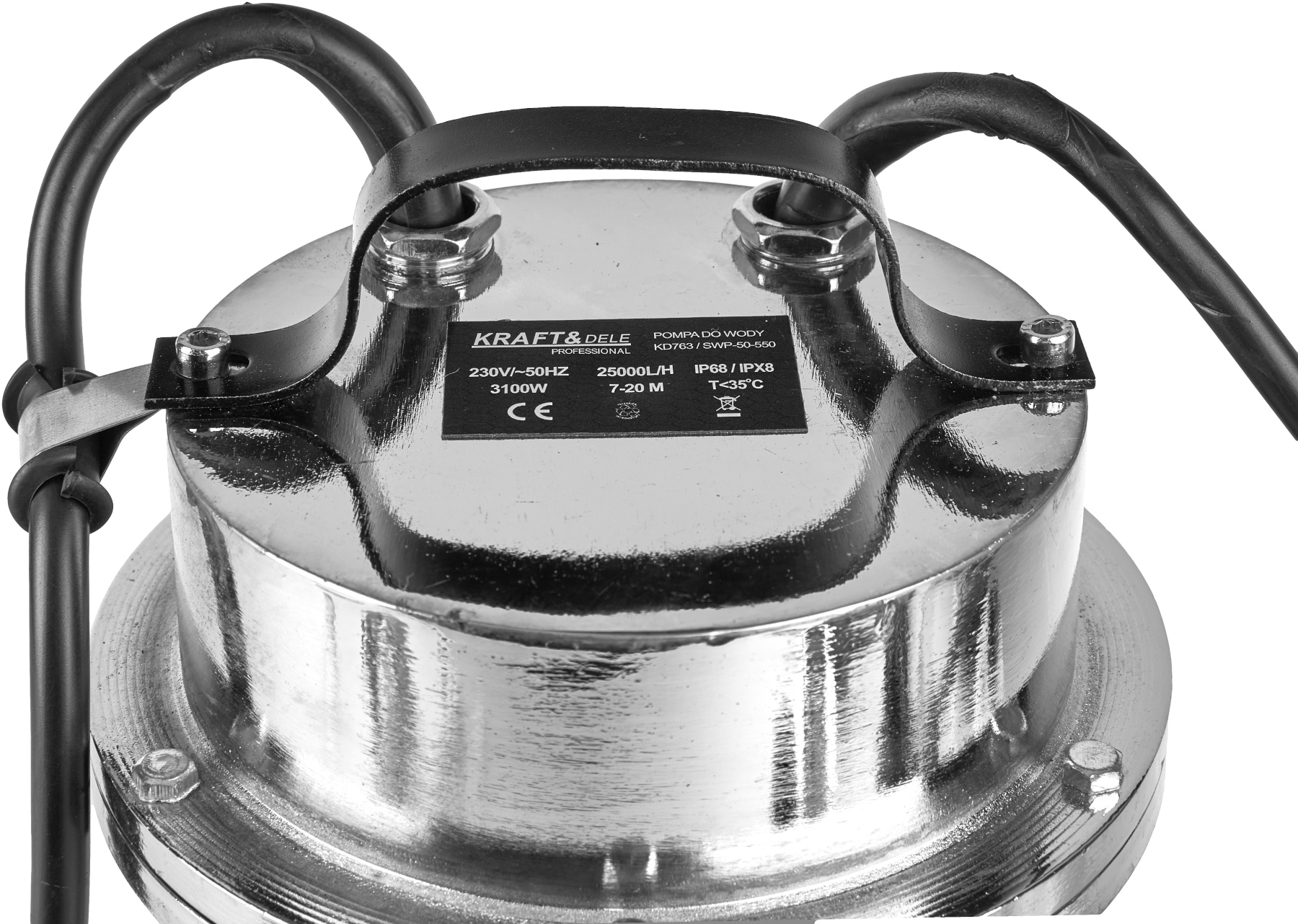 PONORNÉ ČERPADLO NA VODU S DRTIČEM 3100W + PLOVÁK KD763