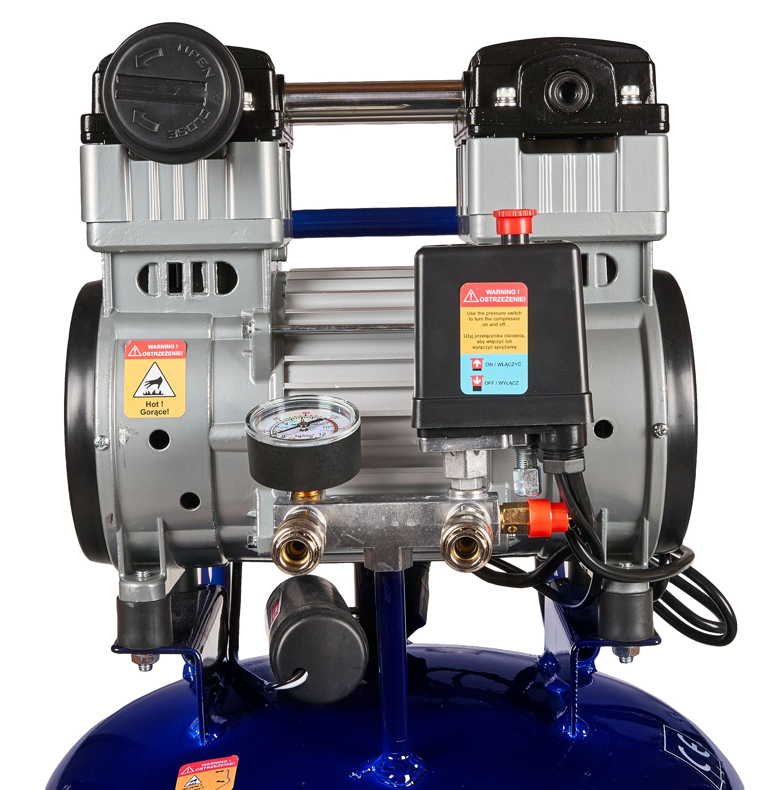 Kompresor bezolejový 100L 2200W 10Bar KD4097