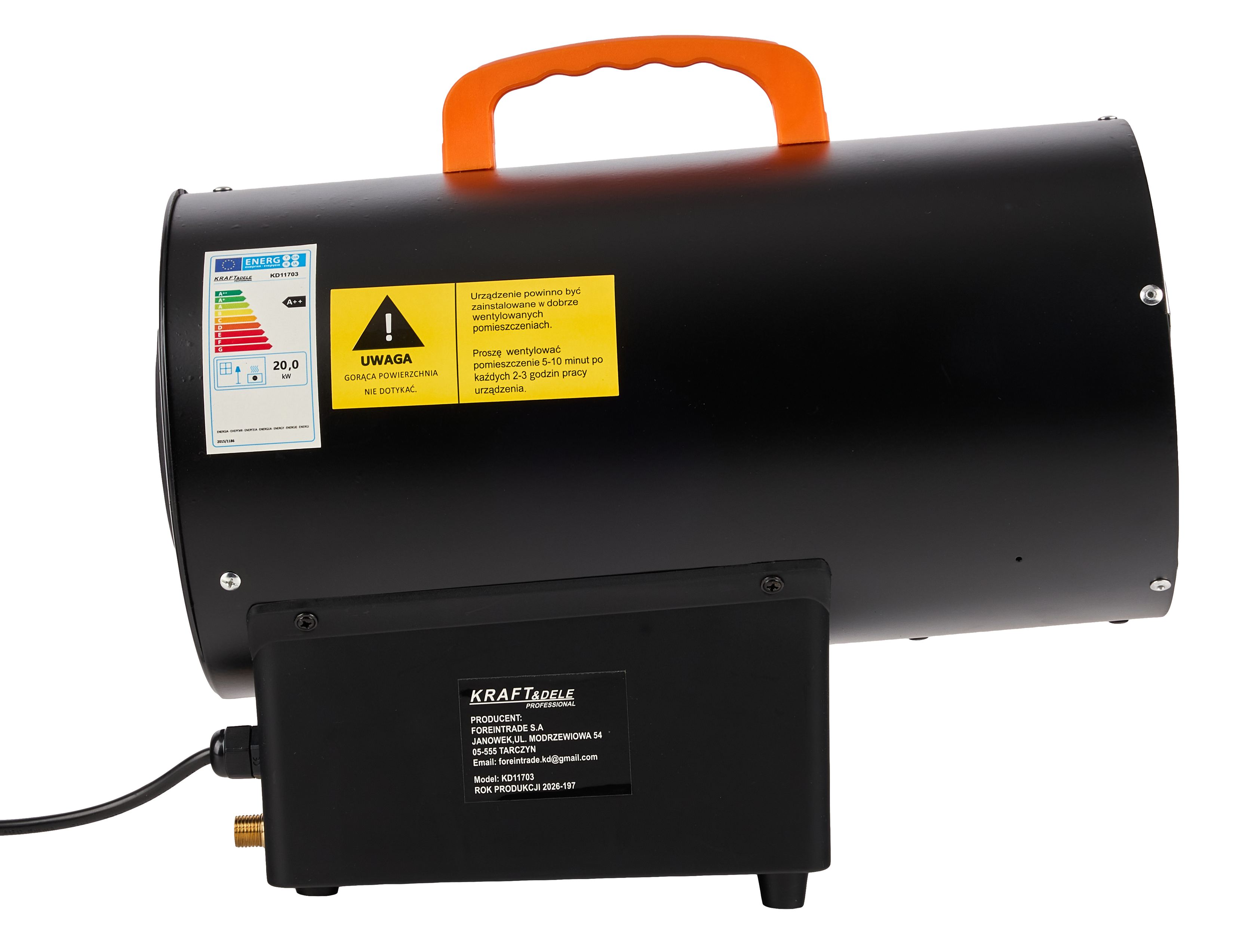Plynový ohřívač 20kW KD11703