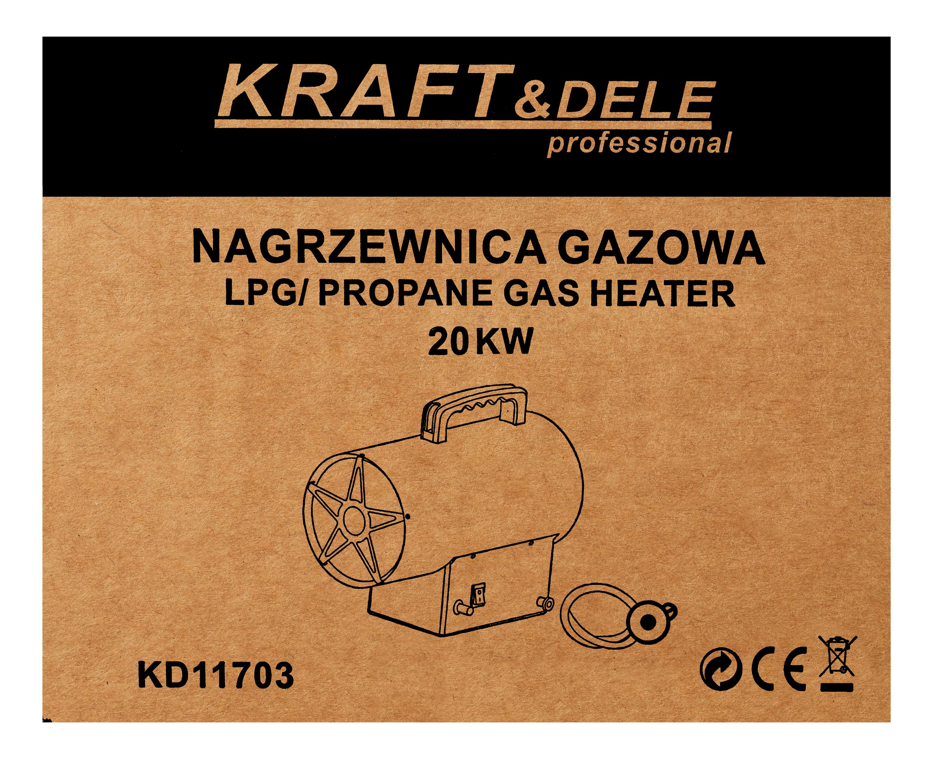 Plynový ohřívač 20kW KD11703
