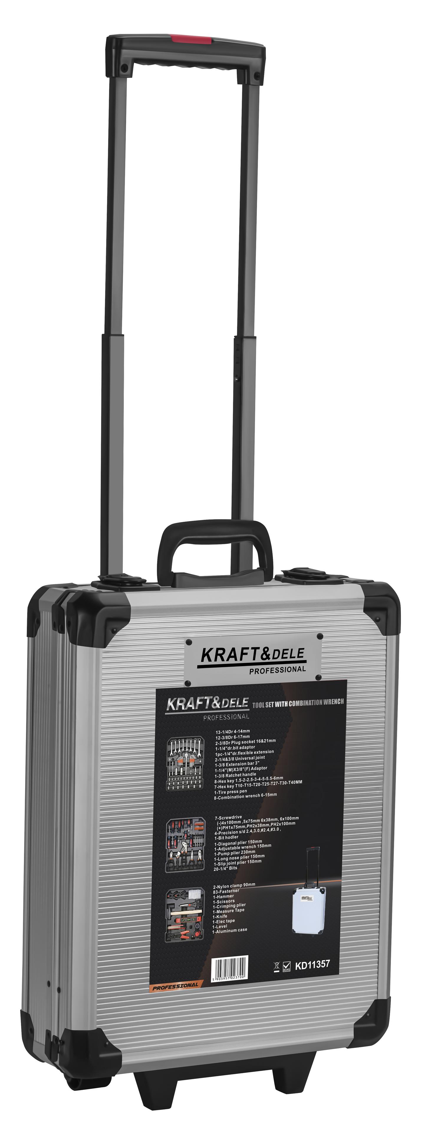 Sada nářadí v kufru 187ks KD11357