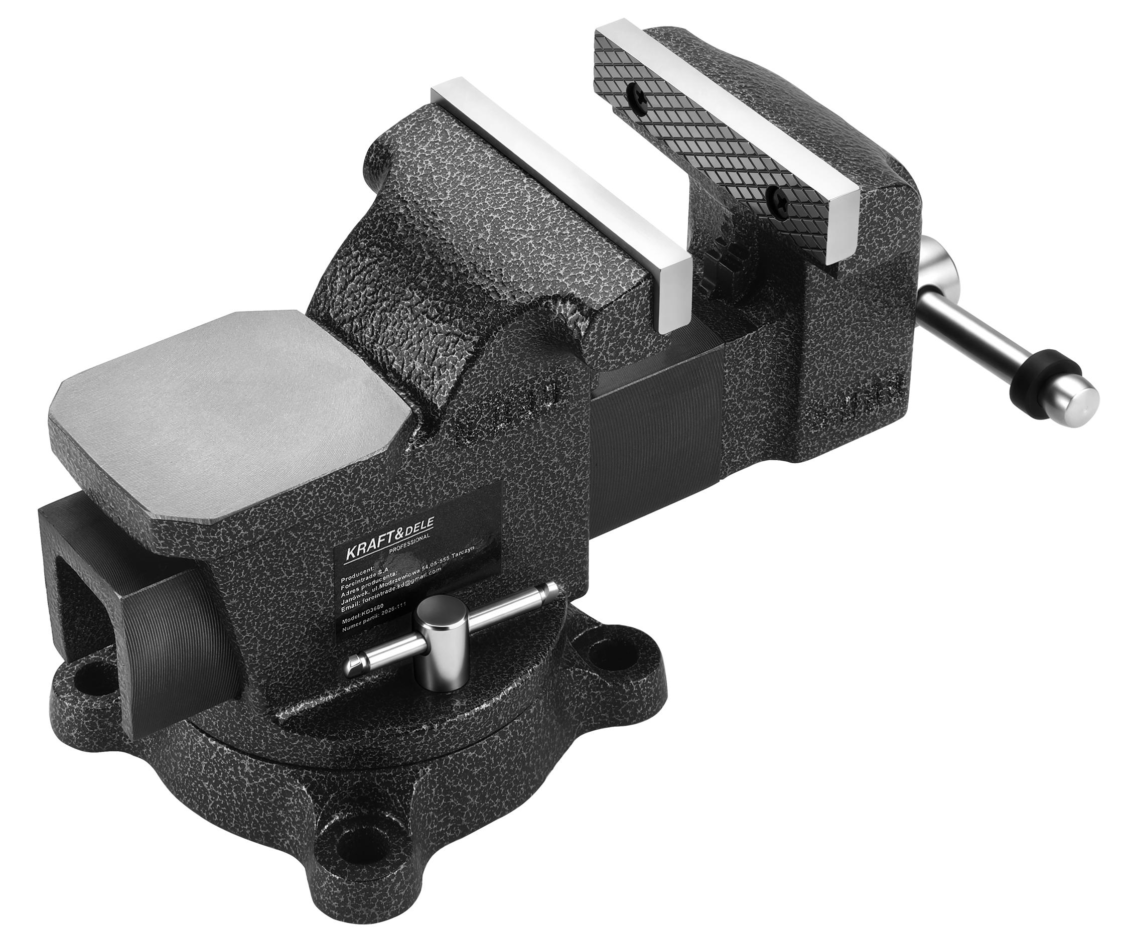 Otočný svěrák s kovadlinou 100mm KD3680