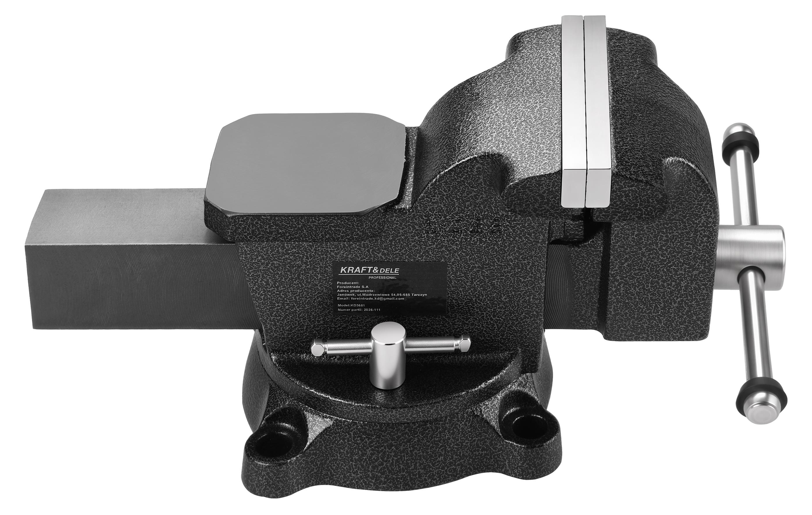 Otočný svěrák s kovadlinou 125mm KD3681