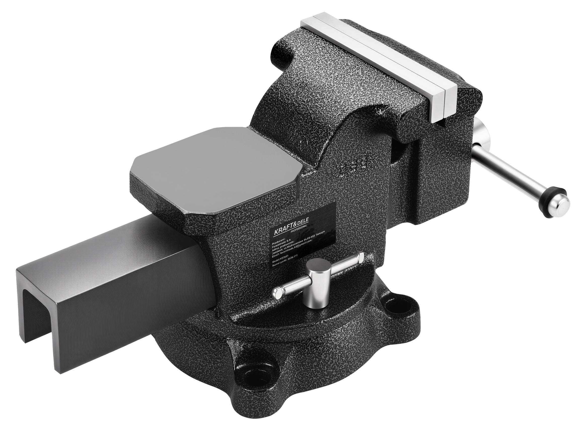 Otočný svěrák s kovadlinou 125mm KD3681
