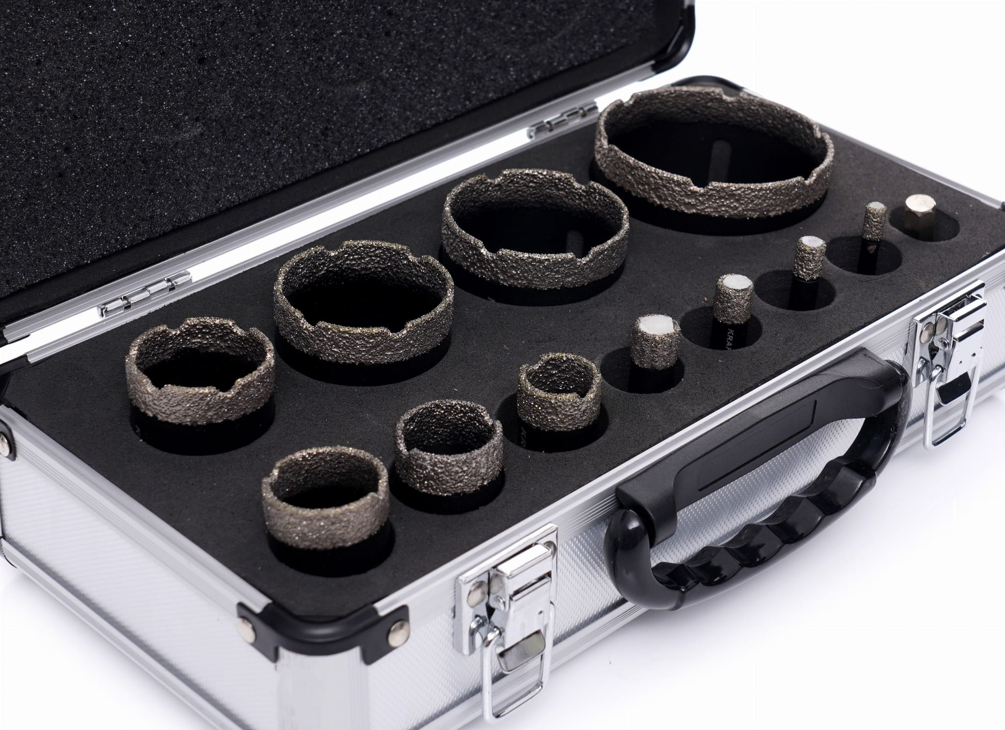 Diamantové vrtací korunky v kufříku 12ks KD11227