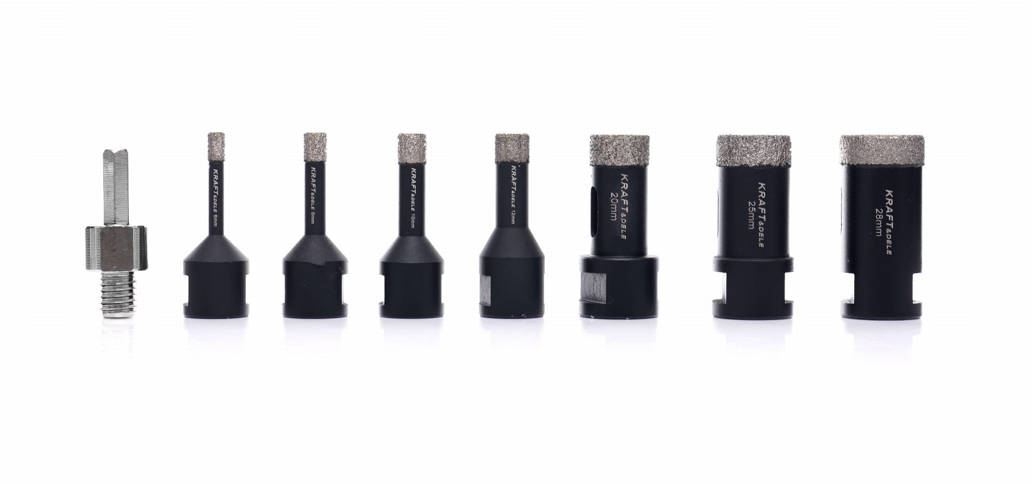 Diamantové vrtací korunky v kufříku 12ks KD11227