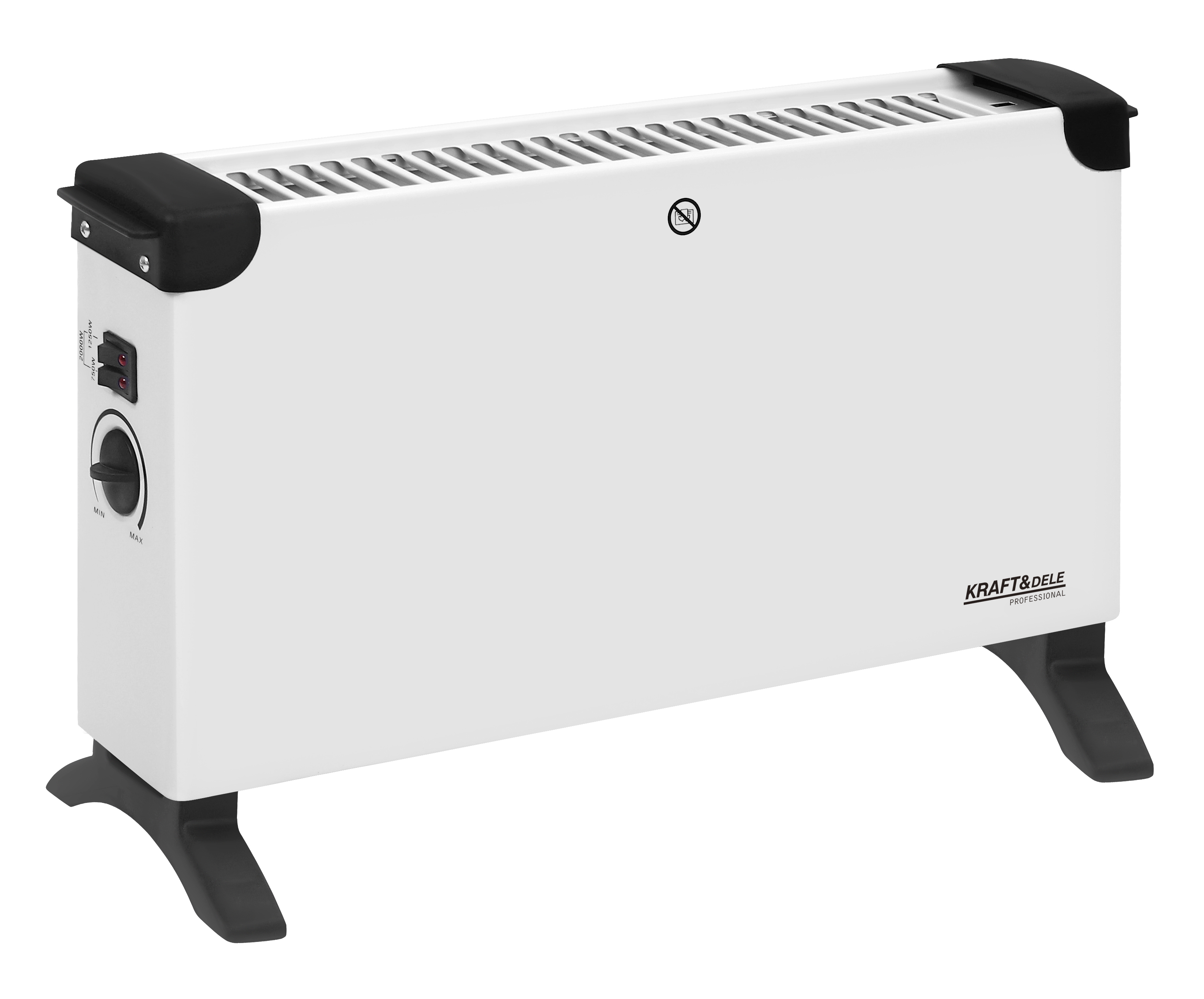 Elektrický konvektorový ohřívač s termostatem 2000W KD6516