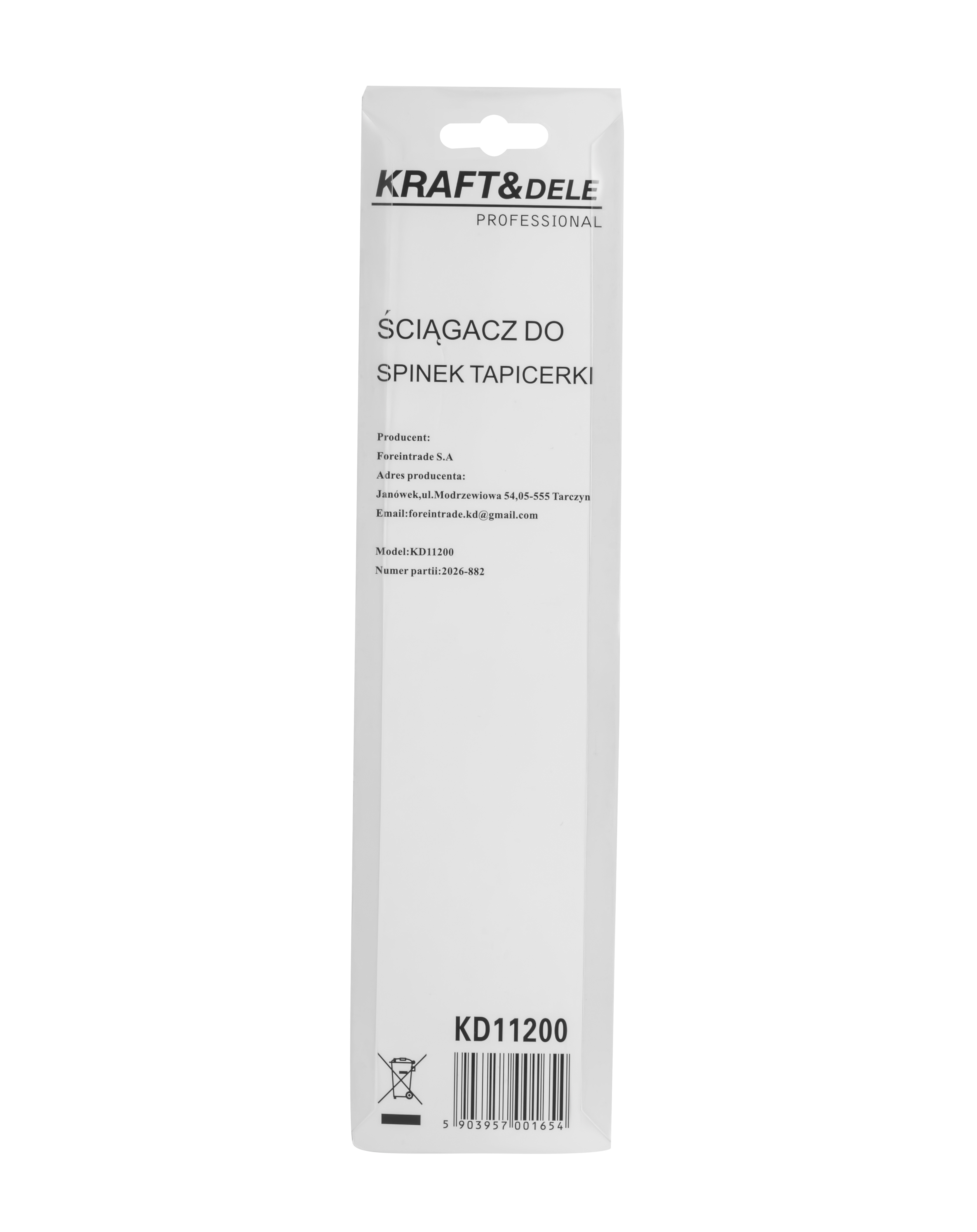 Klíč na vytahování sponek čalounění KD11200